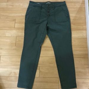 Universal Thread Mid Rose Skinny Green Jeans